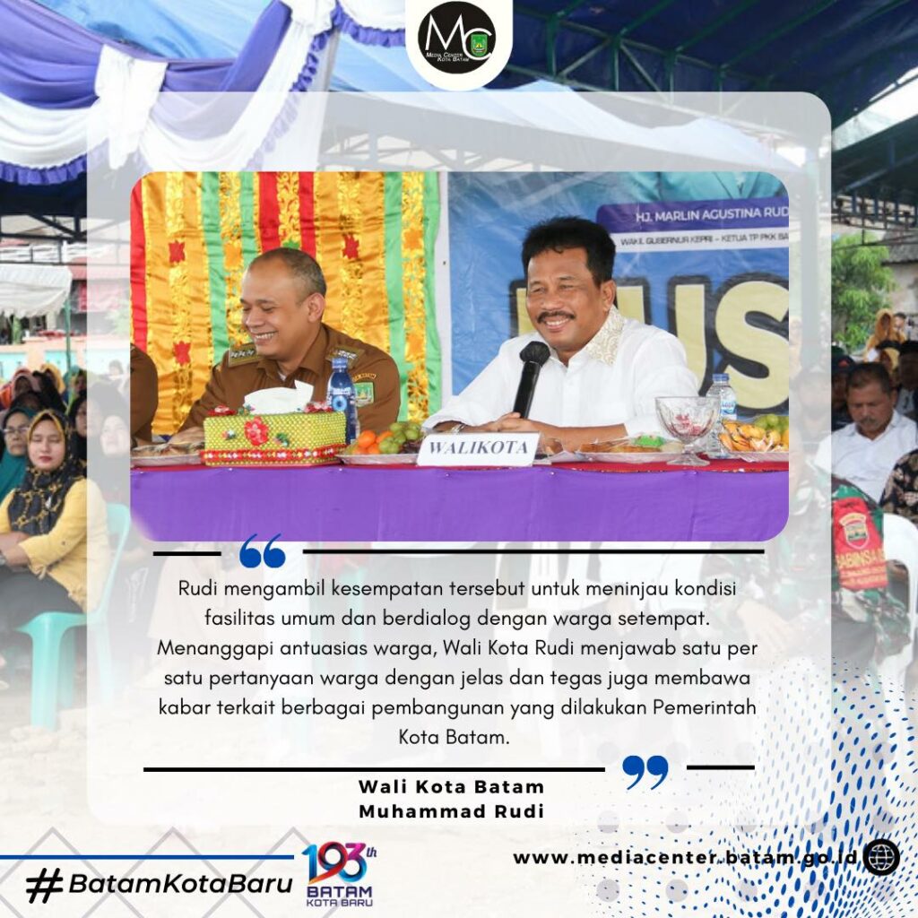 Berita - Nasional, Musrenbang di Marina Green Tanjung Uncang, Walikota Rudi Bawa Kabar Gembira untuk Masyarakat, Batam