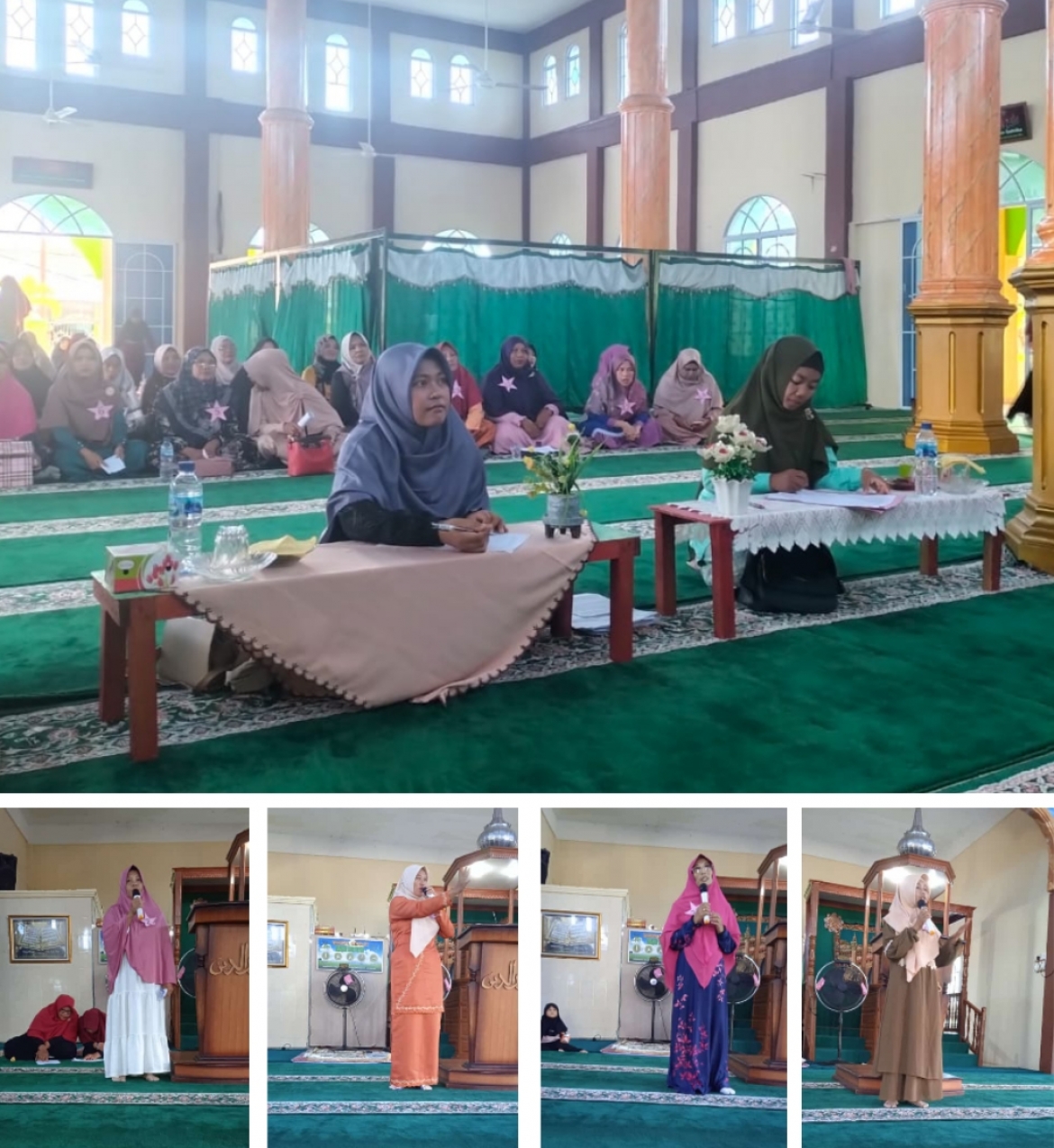 Kepri - Karimun, Penyuluh Agama Misgiati, S.Pd.I Sebagai Juri Lomba KULTUM Antar Majlis Taklim oleh BKMT Kundur Barat, Karimun