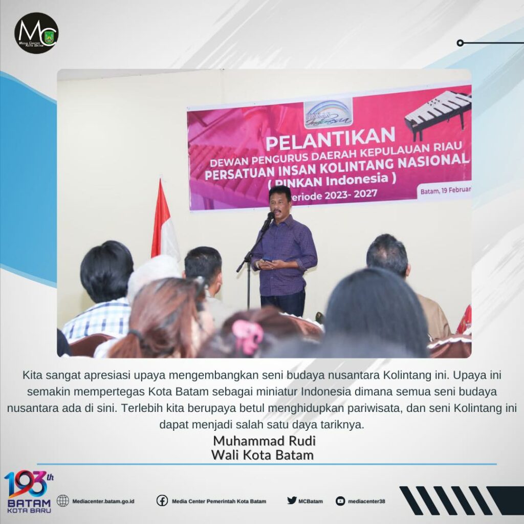 Berita - Nasional, Walikota Rudi Apresiasi Seni Kolintang Minahasa, Batam,Rudi