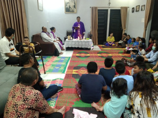 Kepri - Tanjungpinang, 3 Pastor Hadiri Misa Syukur KBG  St. Gregorius Agung, Tanjungpinang