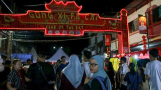 Kepri - Tanjungpinang, Bazar Imlek Kota Lama Tanjungpinang Jadi Pilihan Masyarakat Mengisi Liburan Akhir Pekan, Bazar Imlek,Tanjungpinang