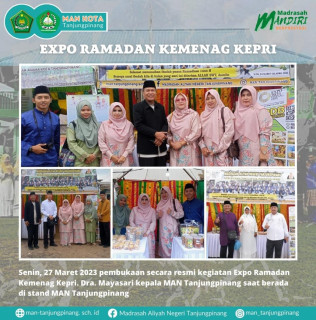 Kepri - Tanjungpinang, Kamad Hadiri Pembukaan Kegiatan Expo Ramadhan Kemenag Kepri, kepri