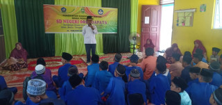 Kepri - Batam, Pengawas PAI Rudi A. Putra Monev Pesantren Ramadhan di SDN 002 Toapaya, Bintan